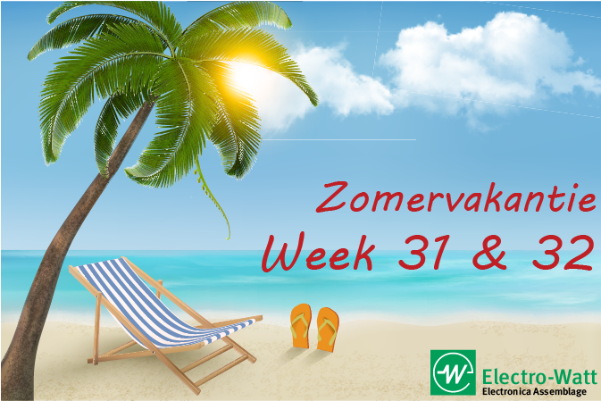 Zomervakantie week 31 & 32